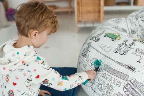 Кресло мешок Dreambag Груша Раскраска (2XL, Классический) 5009631