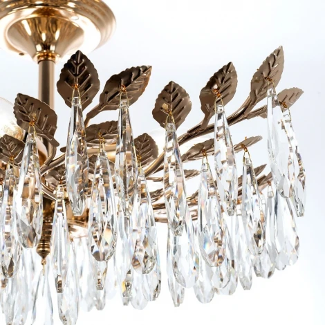 Подвесная люстра хрустальная Modelux MODELUX ML.6747.5 GD