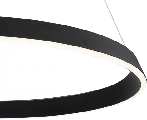 Подвесной светильник 14019/1P Black Indigo Orta V000090L (регулировка яркости, LED, 220V, пульт управления, на тросе, кольцо)