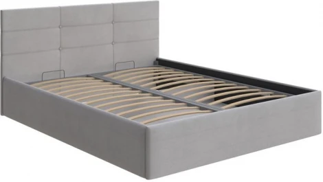 PROxSON Кровать Vector с бельевым ящиком (Ткань: Велюр Ultra Серый камень) 90x200