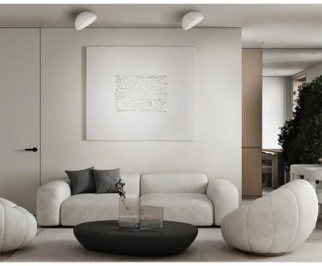 Потолочный светильник круглый Sonex Pluto White 7657/35L пластик/белый LED 35Вт 4000K D300 IP20 (220V, круглые)