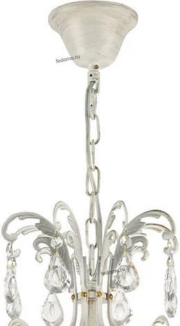 Подвесная люстра IDLamp Сristallo 298/4-Whitepatina