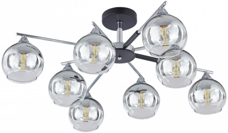 Потолочная люстра на штанге Arte Milano Napoli-9354 339354/8 CR+BK (220V)
