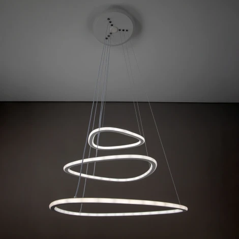 Подвесная люстра RGB Wi-Fi Citilux Неон Смарт CL731A330E (LED, 220V, умный дом - Алиса, на тросе)