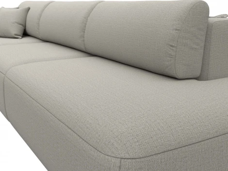 Диван прямой Лига-036 НПБ Модерн Лонг подлокотник слева Лига Диванов (Рогожка) арт.124741L