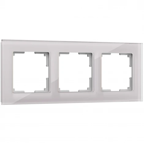 Рамка на 3 поста Favorit (дымчатый,стекло) Werkel W0031117 (a050896)