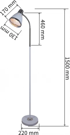 Торшер Reluce 03018-0.6-01 WH (220V)