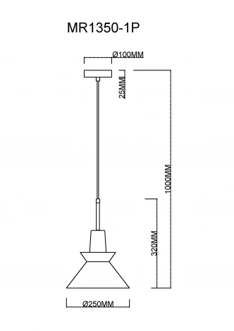 Подвесной светильник MyFar Kristina MR1350-1P (220V)