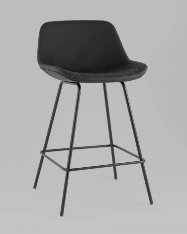 Стул полубарный Деймон экокожа черный Stool Group УТ000042639