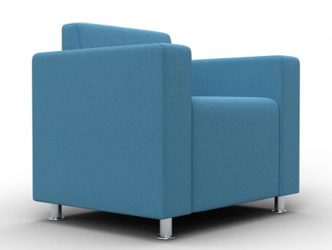 Кресло Лига-093 ВН (ДСП,Брус,Фанера,Рогожка/Голубой) Лига Диванов 134970