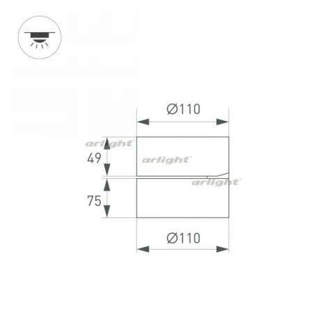 Спот Arlight RONDO 028161 (LED, 220V, круглые, IP40)