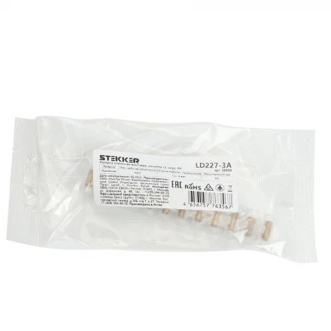 Колодка клеммная винтовая 12 пар Stekker 39898