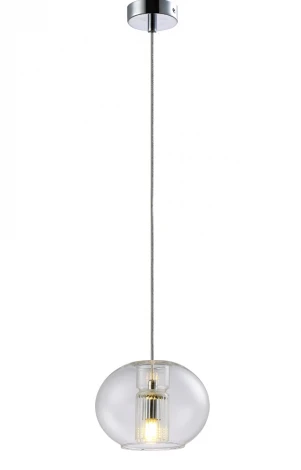 Подвесной светильник Crystal Lux Beleza SP1 E CHROME (220V, на проводе, шар)