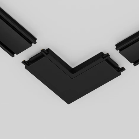 Конектор питания угловой Radity черный (магнитный) Maytoni Technical TRA084CL-11B