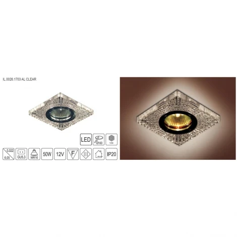 Встраиваемый точечный светильник Imex IL.0026.15-17 IL.0026.1703 (220V)