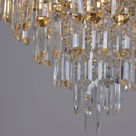 Подвесная люстра хрустальная Reluce 31070-0.4-500 MX GD