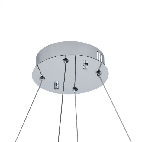 Подвесной светильник светодиодный с пультом (12056/A/1P Chrome) Indigo Grado V000195L (регулировка яркости, 220V, на тросе, круглые)