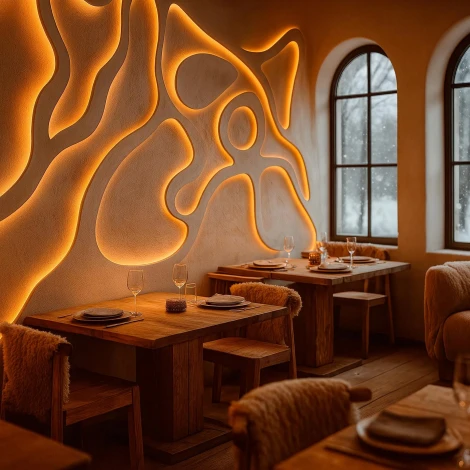 Светодиодная лента герметичная MOONLIGHT-3D-X544-10x10mm 24V Warm3000 (8 W/m, IP67, 5m, wire x1) (Arlight, Вывод боковой) 055190