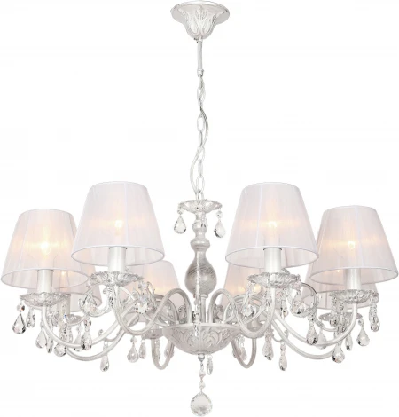 Подвесная люстра Bantine OML-53213-08 (220V, хрусталь, подвески, на цепи)