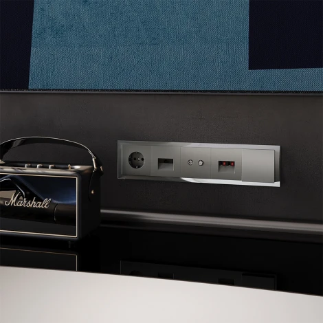 Рамка на 5 постов (титан, стекло) Voltum S70 VLS110506