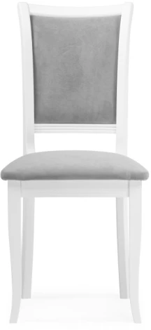 Деревянный стул Woodville Корнелл серый велюр / белый 515974