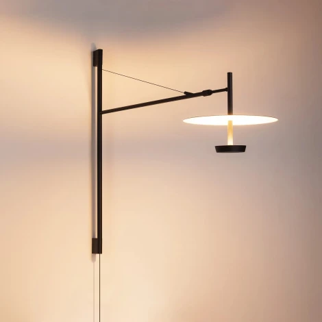 Бра светодиодное SP-CAMPANA-WALL-L1450-9W Warm3000 (BK, 130 deg, 230V, TELESCOPIC) (Arlight, IP20 Металл) 059596