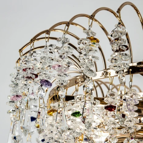 Подвесная люстра хрустальная Modelux MODELUX ML.850.8 GD