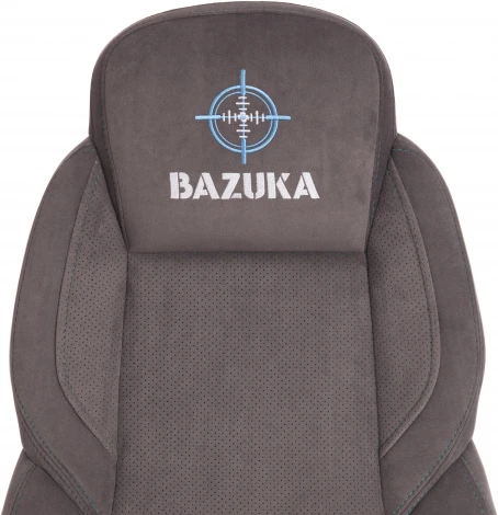 Кресло BAZUKA флок, серый/серый перф., 29/29/06 Tetchair 19456