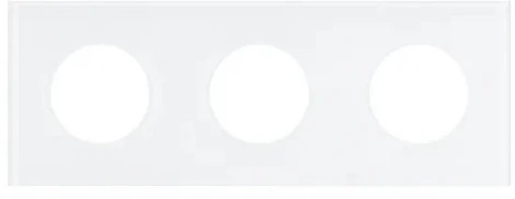 Рамка стеклянная FRM-GLARE-GC-3-WH (Arlight) 043838