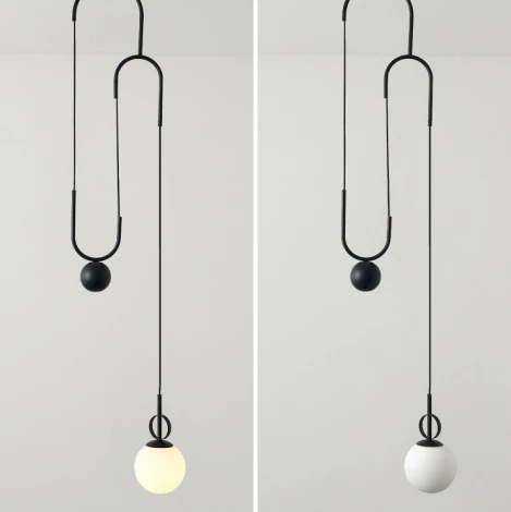 Подвесной светильник Newton Black ImperiumLoft Newton-Black01 (187975-23) (220V, на проводе, шар)