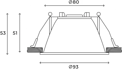 Встраиваемый светильник Hesby Lighting Odda HSBL_0114 (220V, круглые)