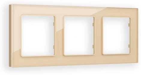 Рамка Ambrella Volt ALFA Platos (Шампань Стекло органическое) 3-ая AF330603