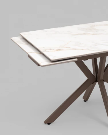 Стол Stool Group раскладной Marmer 120-180*80*76 керамика капучино УТ000039730