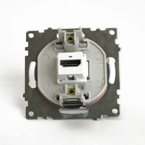 Розетка HDMI (серебро) Stekker Катрин 50061