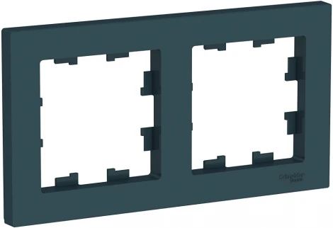 Рамка на 2 поста (изумрудный) Systeme Electric AtlasDesign ATN000802