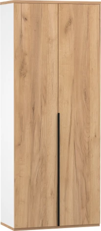 Шкаф двухстворчатый Урбан, белый/Дуб золотой, Любимый дом