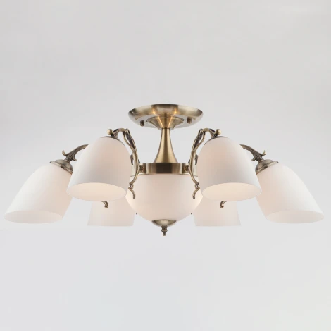 Потолочная люстра Eurosvet 22010 22010/6+2 античная бронза