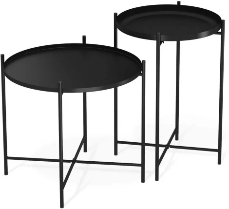 Столик журнальный Sheffilton SHT-CT8/CT8-2 черный муар