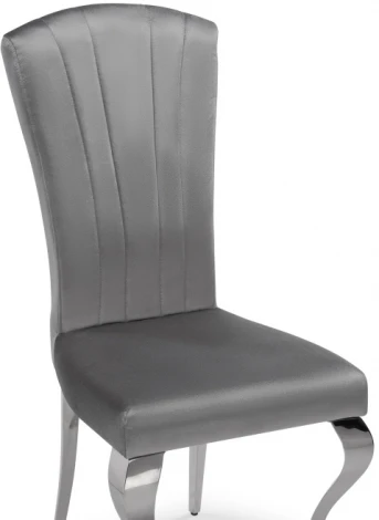 Стул Woodville на металлокаркасе Sally dark grey / steel 15385