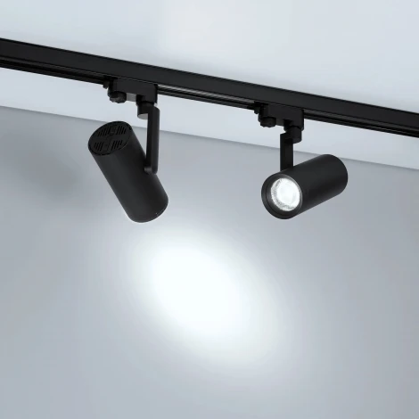 Трековый светильник светодиодный LGD-URANUS-4TR-R75-18W/25W Warm3500-MIX (BK, 20-50 deg, side holder, 230V) (Arlight, IP20 Металл) 055807