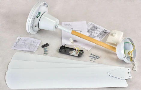 Потолочный вентилятор матовый белый 1420 мм IP20 Dreamfan Simple 142 50142