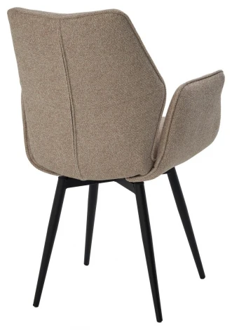 Стул ГРИН 360 град. поворот. цвет NS-04 Крем, букле / черный каркас M-City 64743