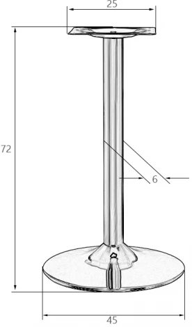 Подстолье обеденное DOBRIN ALAN GREY-BEIGE
