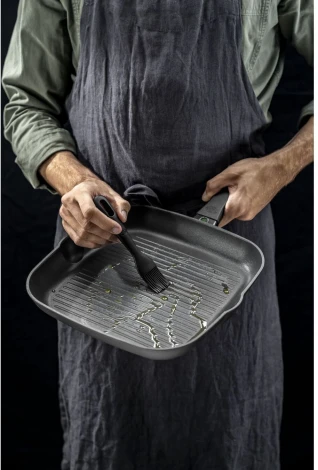 Кисточка кулинарная силиконовая 17 см, Ballarini Nero 28001-008