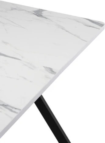 Стол деревянный Гурдун белый / черный 464908 Woodville