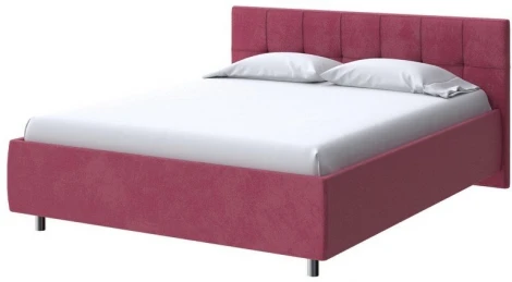 PROxSON Кровать Diamo без основания (Ткань: Велюр Casa Винный) 80x200