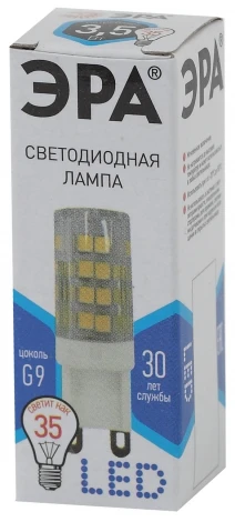 Лампочка светодиодная G9 3,5W ЭРА LED JCD-3,5W-CER-840-G9