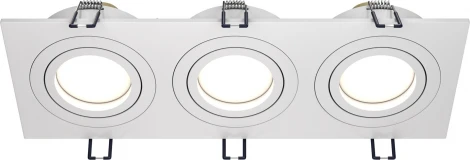 Встраиваемый светильник Atom GU10 3x50Вт Maytoni Technical DL024-2-03W (220V)