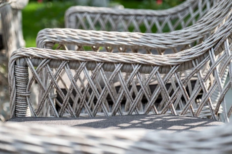 Плетеное кресло из искусственного ротанга, цвет бежевый 4SIS Латте YH-C1619W-2 beige