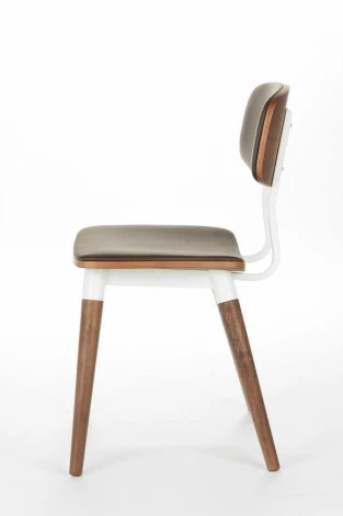 Стул Copine с кожаными сиденьем